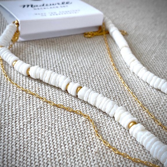 Madewell NWT Beachfind Necklace Set - Picture 6 of 7